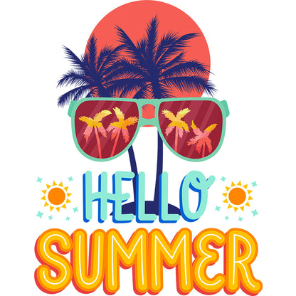 White Regular Fit Tank Top Hello Summer | Women