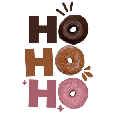 Cotton Printed Unisex Sweatshirt Ho Ho Ho Donut