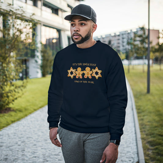Cotton Printed Unisex Sweatshirt Its the Sweetest Time of the Year Ginger Bread