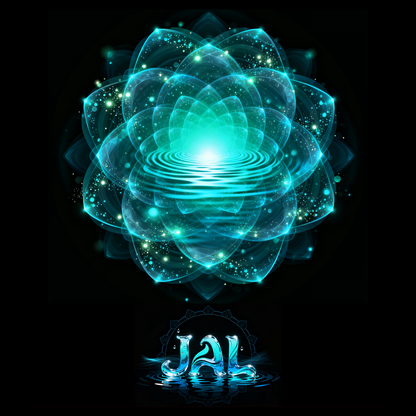 Black Hoodie Sweatshirt | Jal - Water - Panch Mahabhuta Unisex