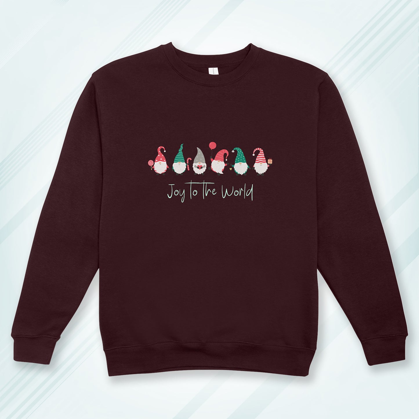 Cotton Printed Unisex Sweatshirt Joy to the World