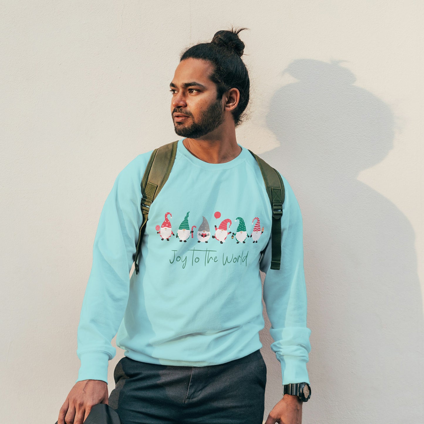 Cotton Printed Unisex Sweatshirt Joy to the World