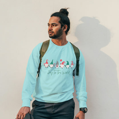 Cotton Printed Unisex Sweatshirt Joy to the World