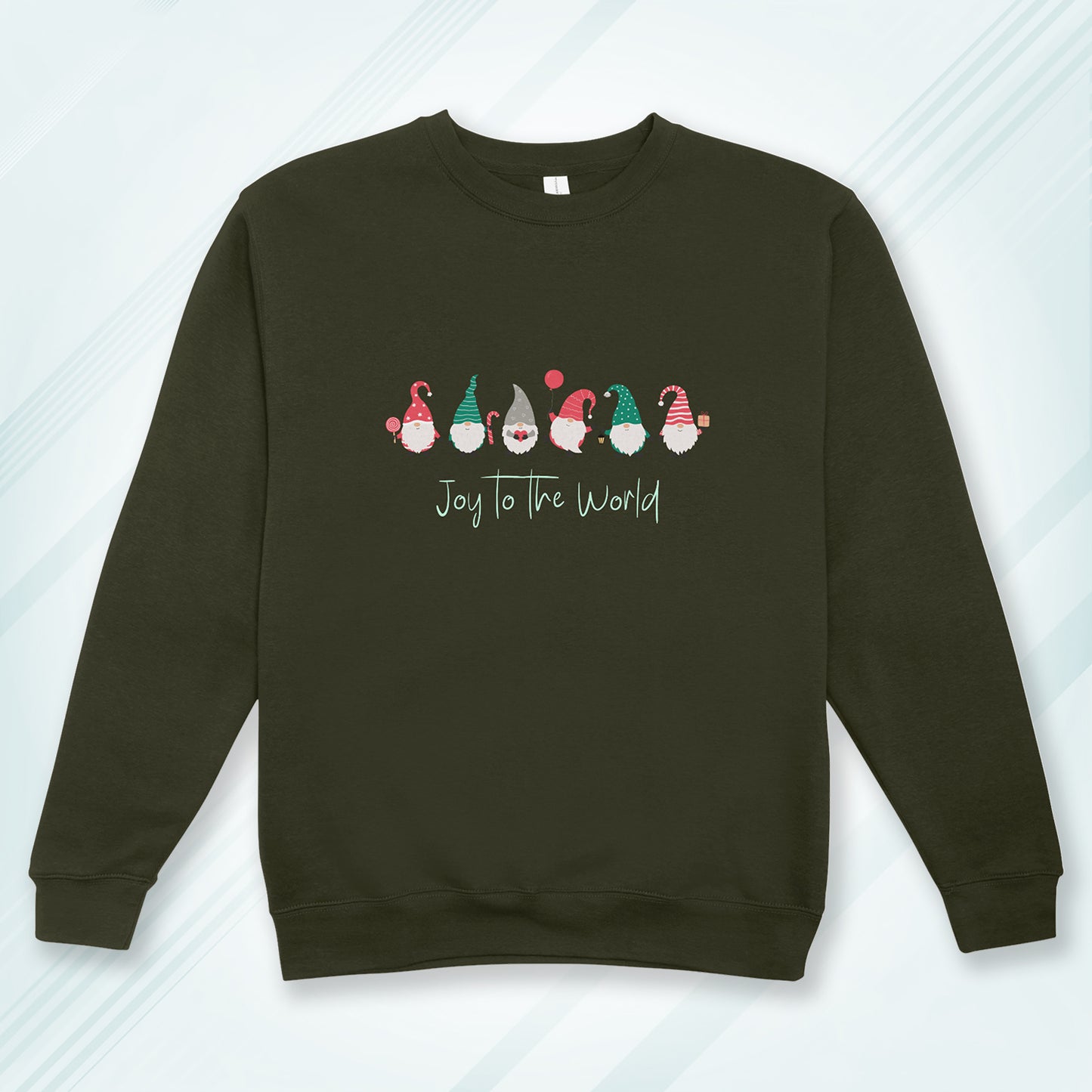 Cotton Printed Unisex Sweatshirt Joy to the World