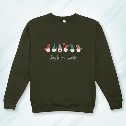 Cotton Printed Unisex Sweatshirt Joy to the World