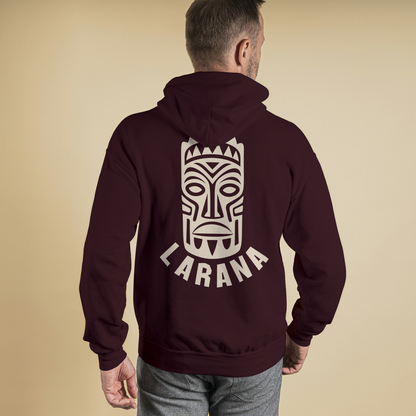 Maroon Hoodie Sweatshirt | Larana Mask Unisex