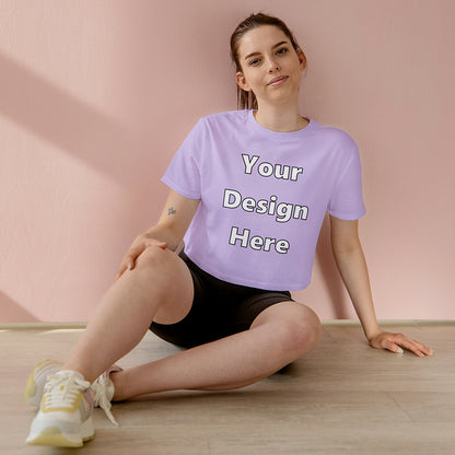 Lavender Customized Regular Fit Crop Top Front Design | Women