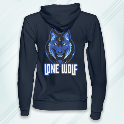Navy Hoodie Sweatshirt | Lone Wolf Unisex