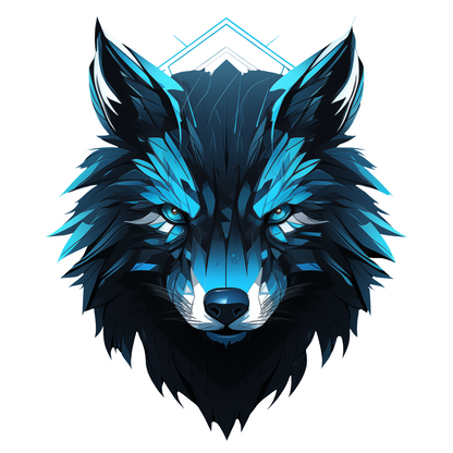Black Hoodie Sweatshirt | Neon Wolf Unisex