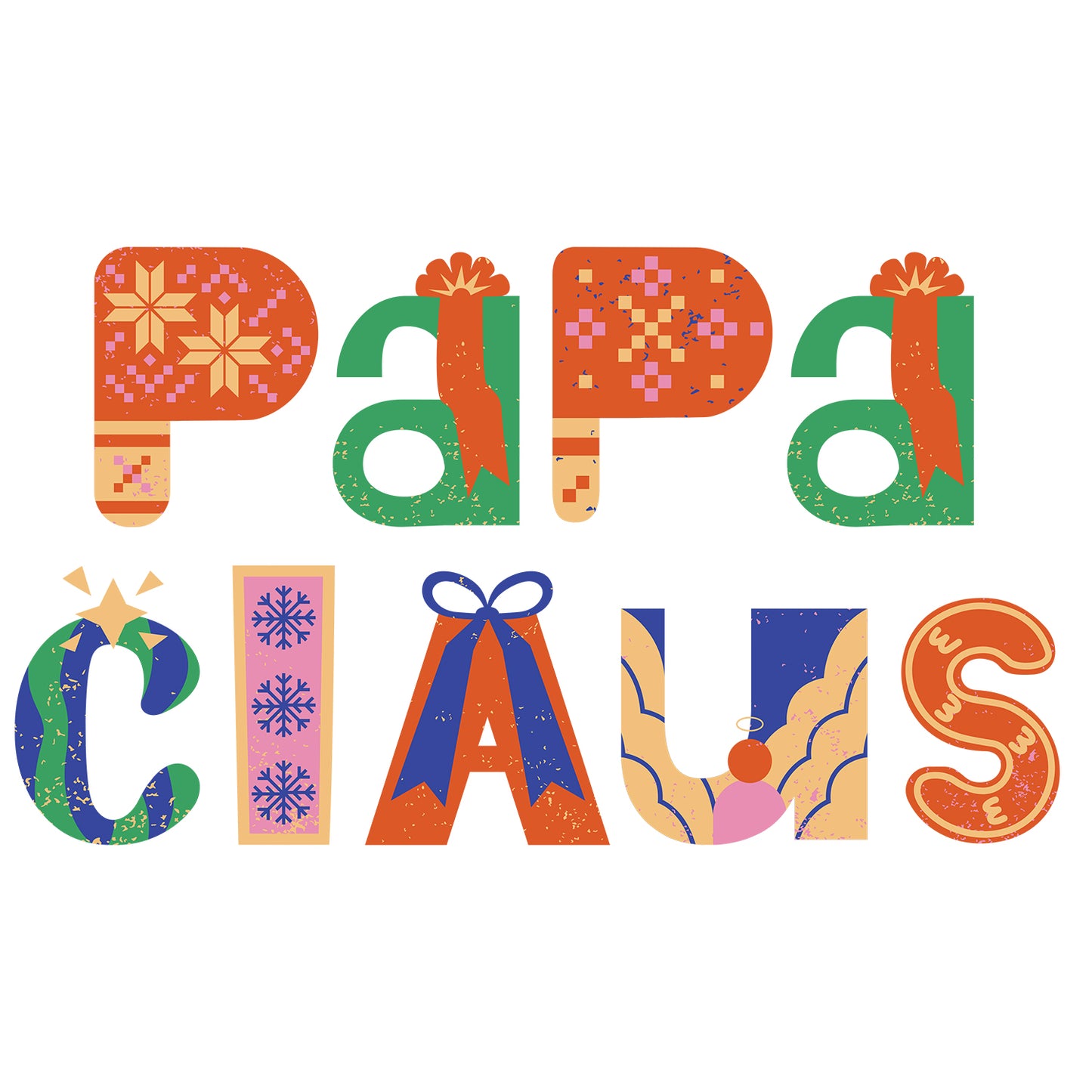 Cotton Printed Unisex Sweatshirt Papa Claus