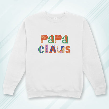 Cotton Printed Unisex Sweatshirt Papa Claus