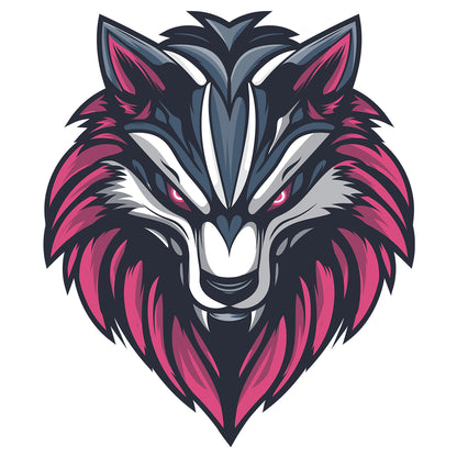 Pink Wolf Cotton Round Neck Half Sleeve Crop Top | Women