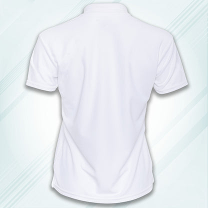 White Men's Solid Regular Fit Polo