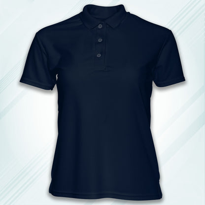 Navy Men's Solid Regular Fit Polo