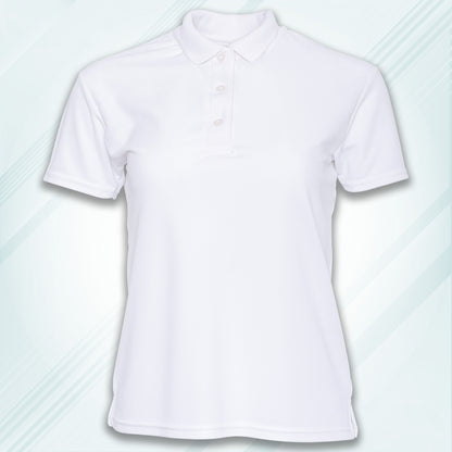 White Men's Solid Regular Fit Polo