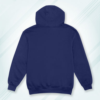 Royal Blue Solid Hooded Sweatshirt | Hoodies