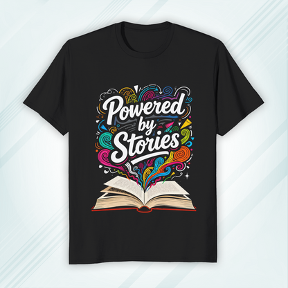 Round Neck Classic Crew T-shirt Powered by Stories
