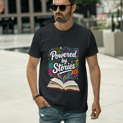 Round Neck Classic Crew T-shirt Powered by Stories