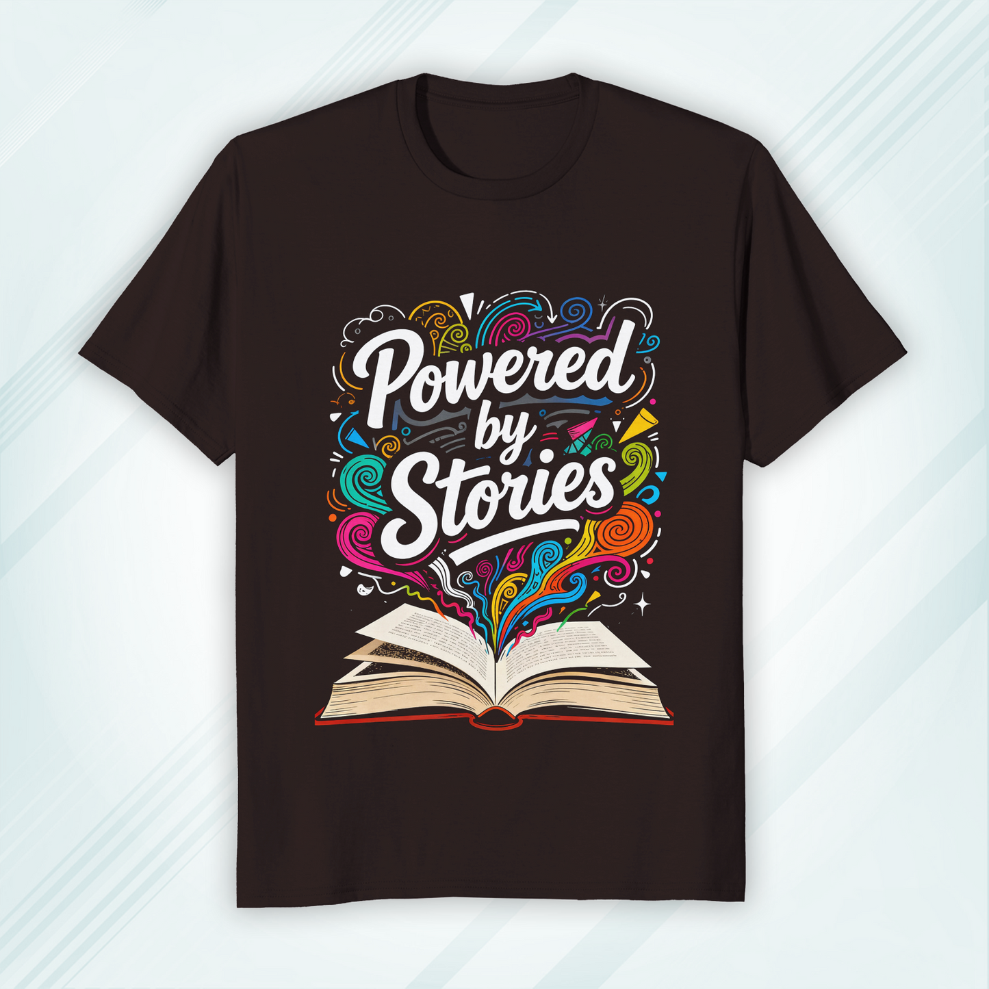 Round Neck Classic Crew T-shirt Powered by Stories