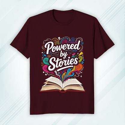 Round Neck Classic Crew T-shirt Powered by Stories