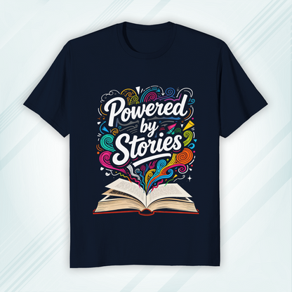 Round Neck Classic Crew T-shirt Powered by Stories