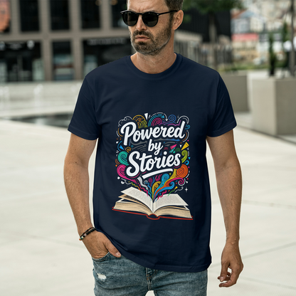 Round Neck Classic Crew T-shirt Powered by Stories