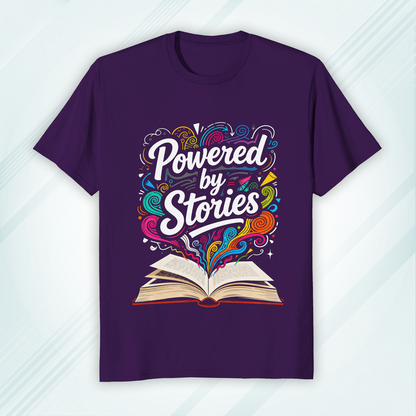 Round Neck Classic Crew T-shirt Powered by Stories