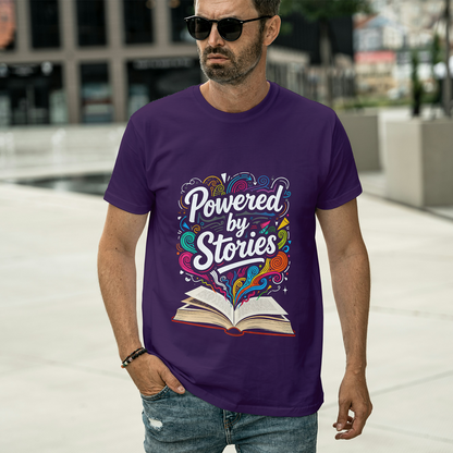Round Neck Classic Crew T-shirt Powered by Stories