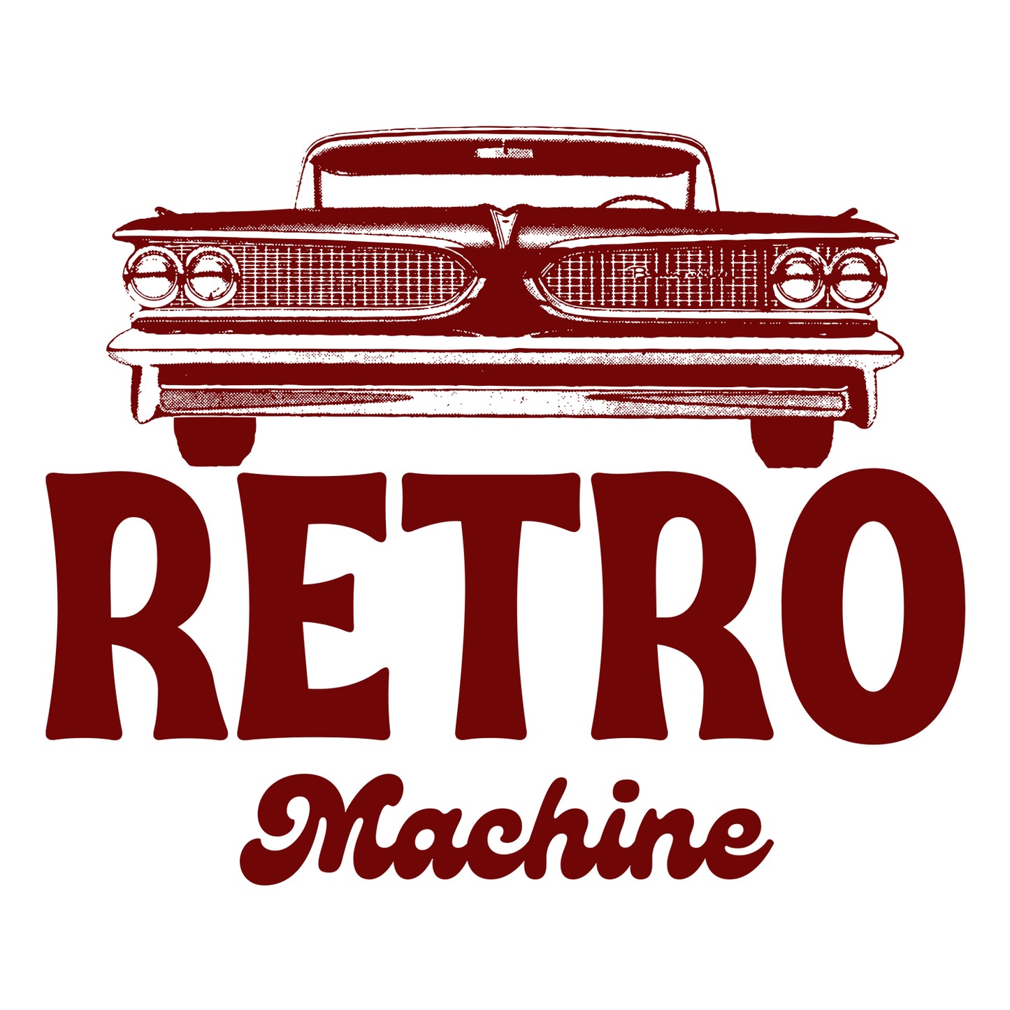 Retro Machine Car Cotton Round Neck Half Sleeve Crop Top | Women