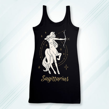 Black Regular Fit Tank Top Sagittarius | Women