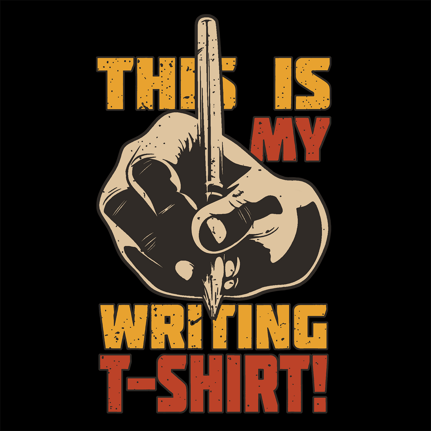 Round Neck Classic Crew T-shirt This is my Writing T-shirt