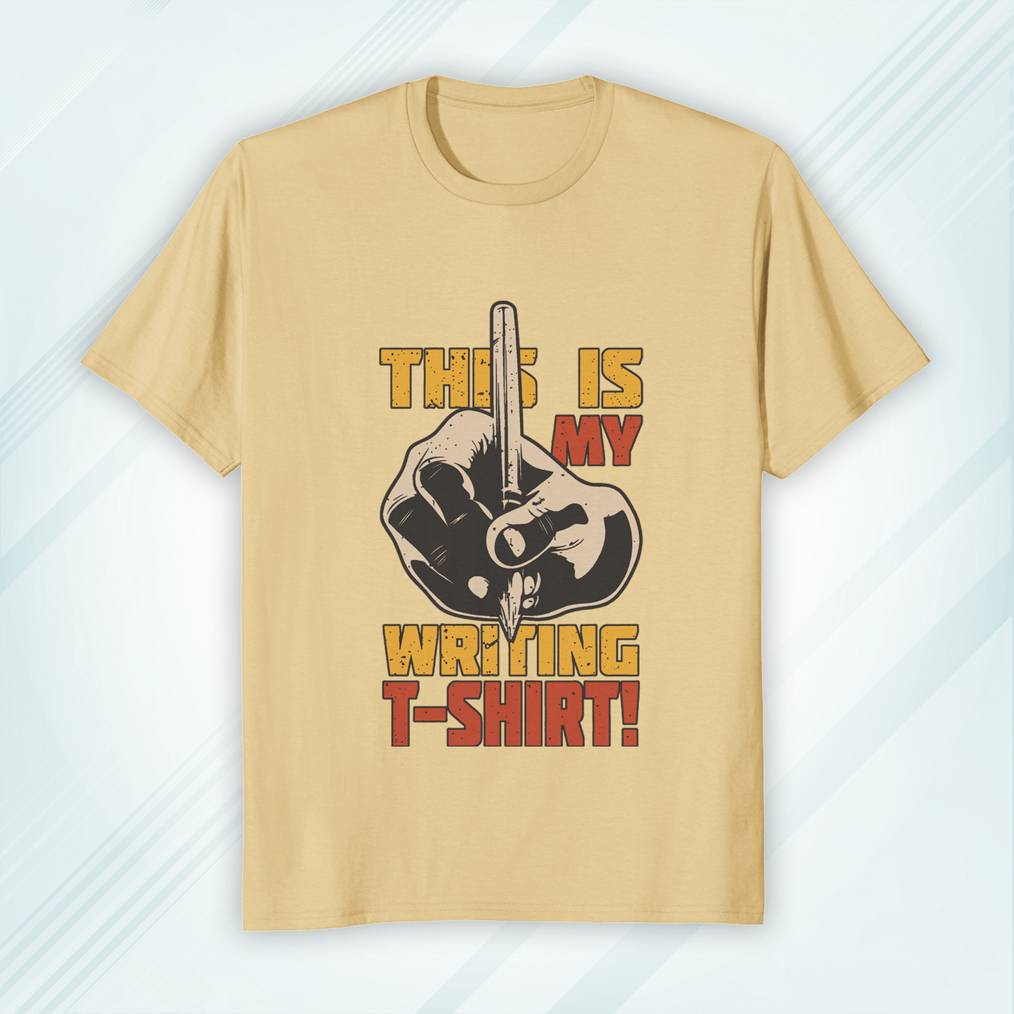 Round Neck Classic Crew T-shirt This is my Writing T-shirt