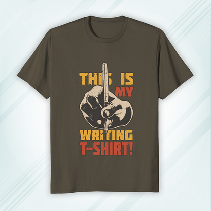 Round Neck Classic Crew T-shirt This is my Writing T-shirt