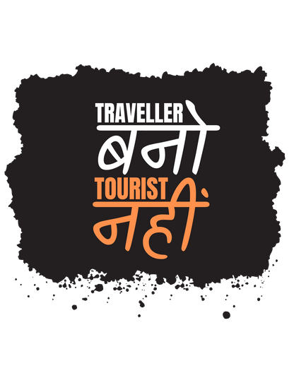 Mustard Yellow Hoodie Sweatshirt | Traveller Bano Tourist Nahi Unisex