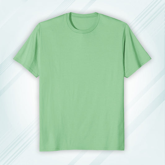Jade Round Neck Classic Crew Solid T-shirt