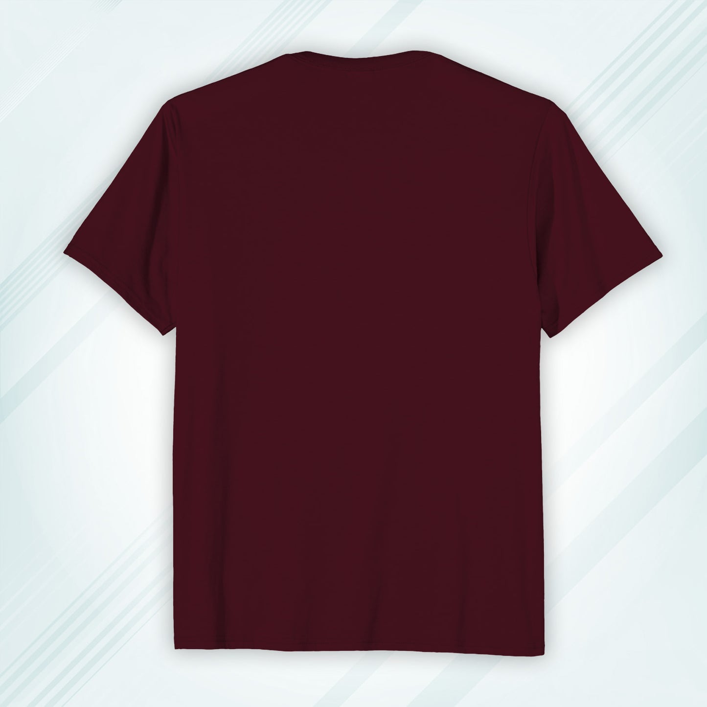 Maroon Round Neck Classic Crew Solid T-shirt
