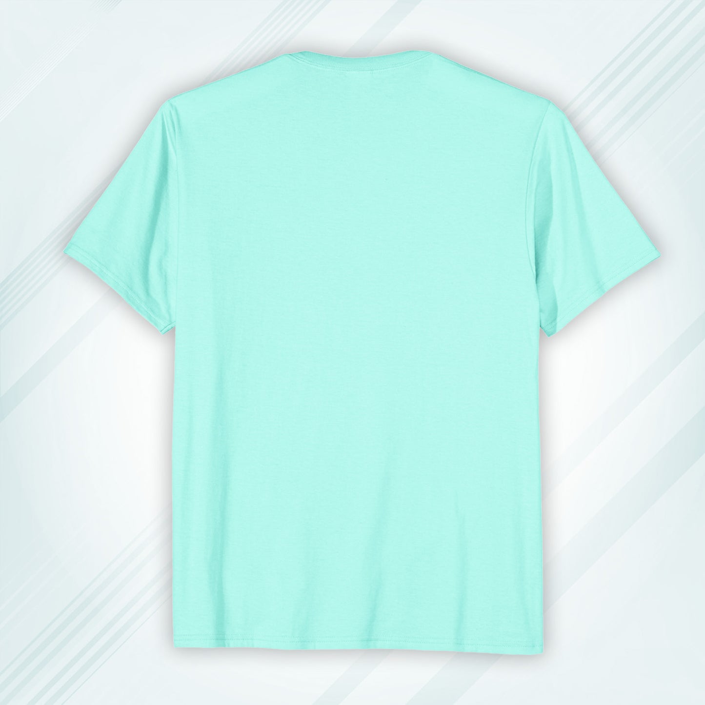 Mint Round Neck Classic Crew Solid T-shirt
