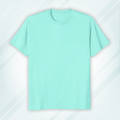 Mint Round Neck Classic Crew Solid T-shirt