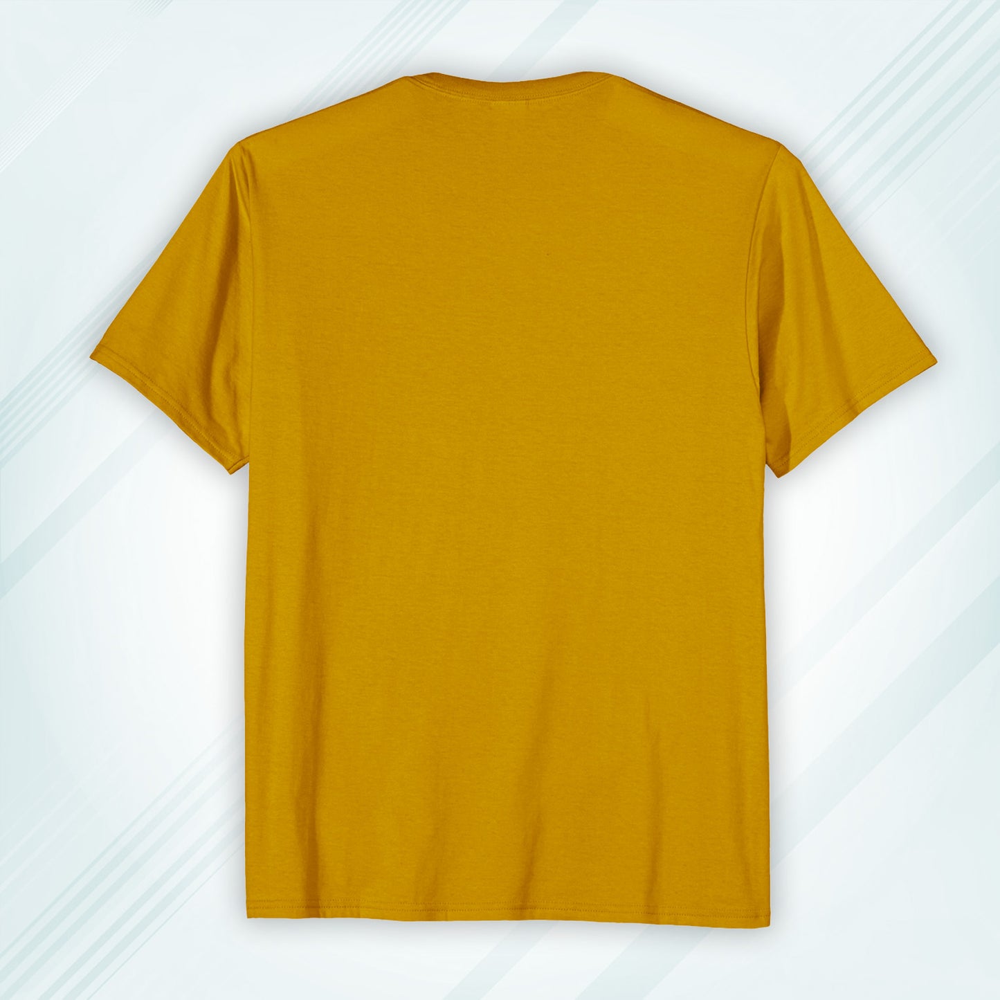 Mustard Yellow Round Neck Classic Crew Solid T-shirt