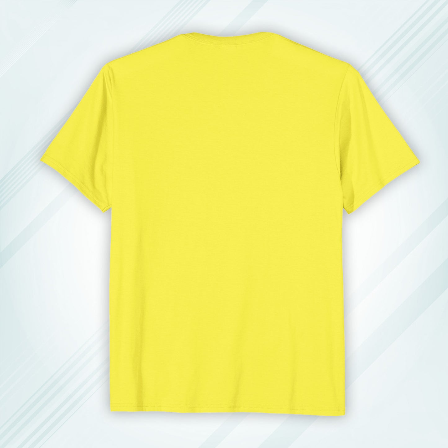 New Yellow Round Neck Classic Crew Solid T-shirt