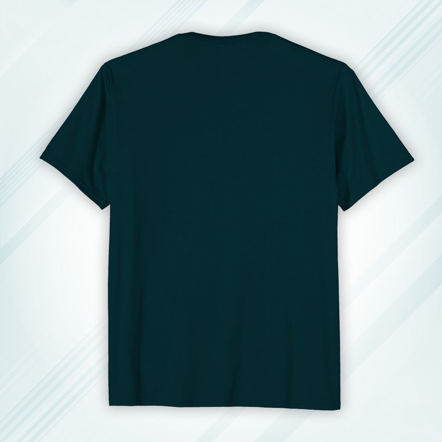 Petrol Blue Round Neck Classic Crew Solid T-shirt