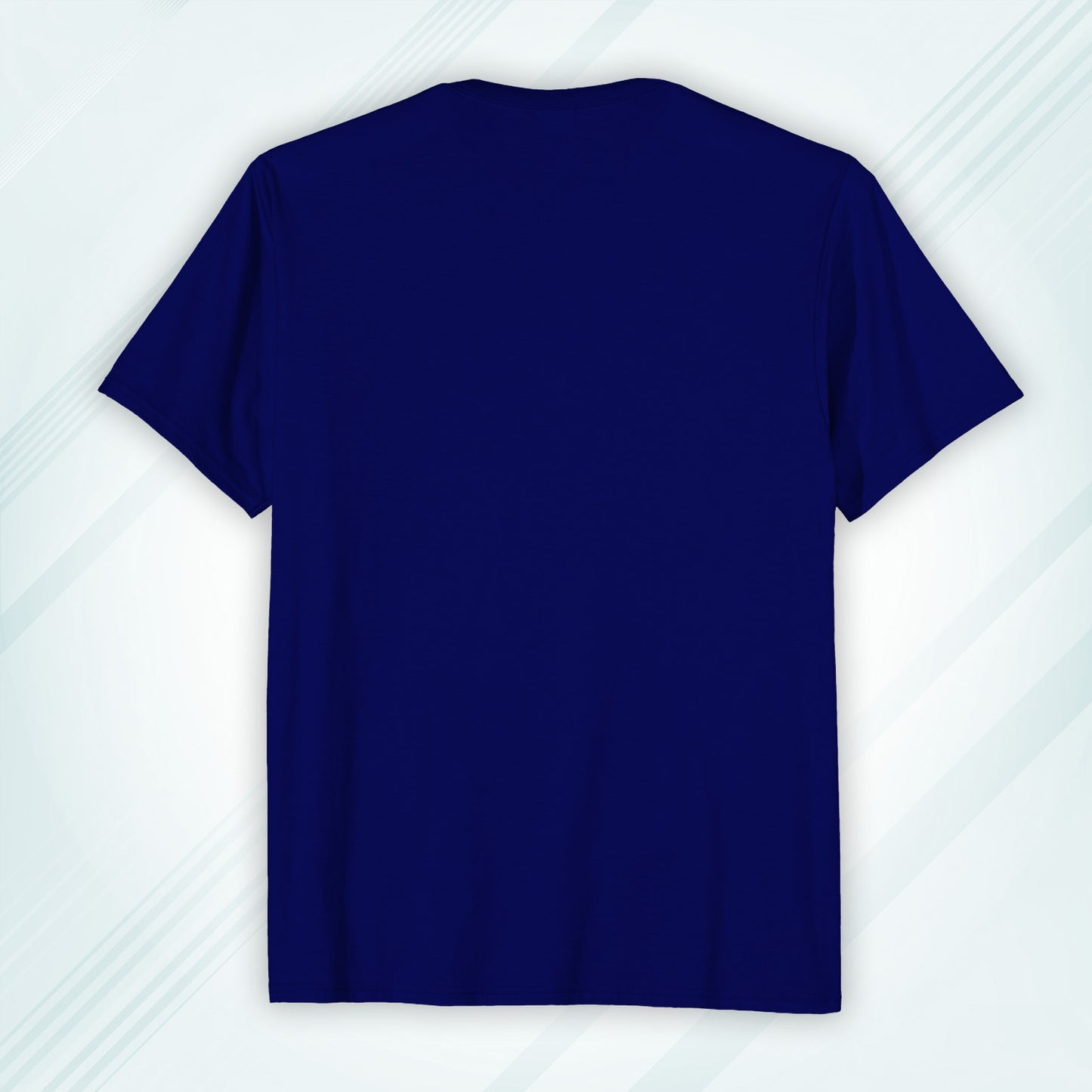 Royal Blue Round Neck Classic Crew Solid T-shirt