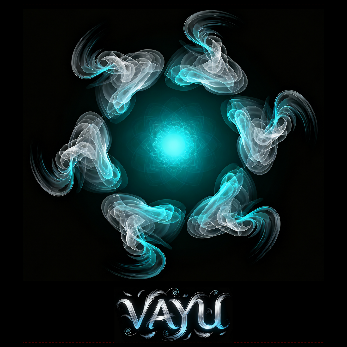 Black Hoodie Sweatshirt | Vayu - Air - Panch Mahabhuta Unisex