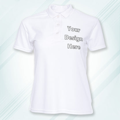 White Customized Polo T-Shirt Front Pocket Design Regular Fit | Men